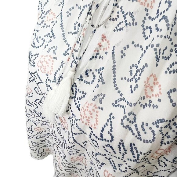 Ulla Johnson NWT Dunia Cold Shoulder Blouse Silk Floral White Women’s Size 0 - Picture 10 of 14